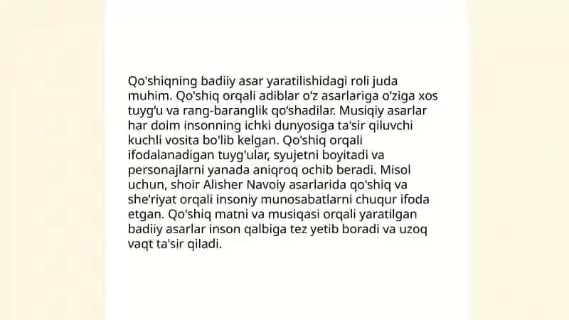 Qõshiqlarning badiiy adabiyotdagi õrni 4