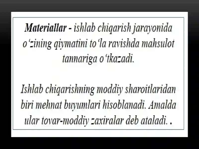 Tоvar-mоddiy zahiralar hisоbi 4