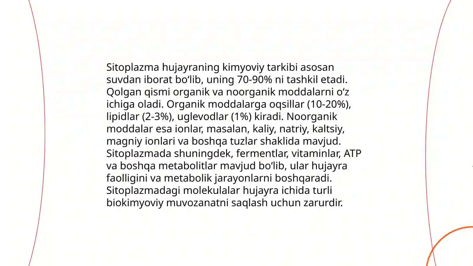 Hujayraning kimyoviy tarkibi 4
