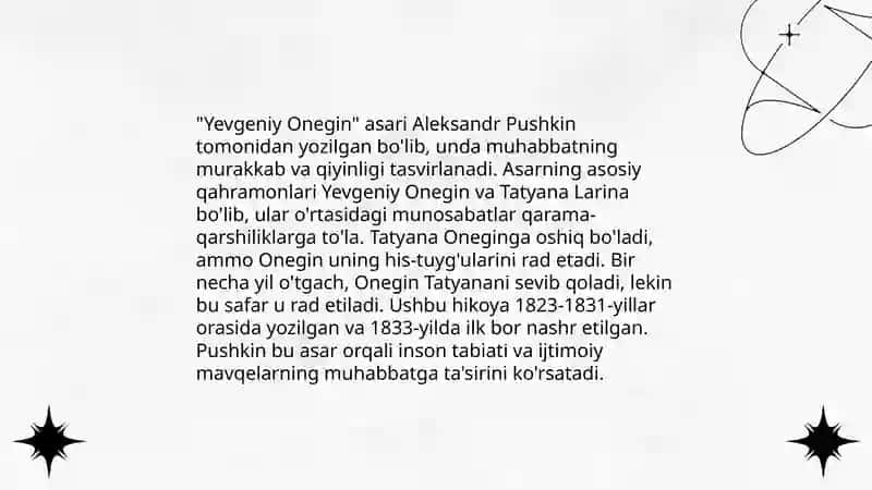 Jahon adabiyoti fanidan tayyorlagan taqdimot 4