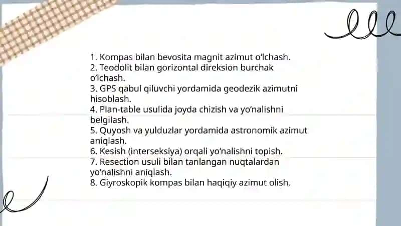 Oriyentirlash (yo'naltirish) 4