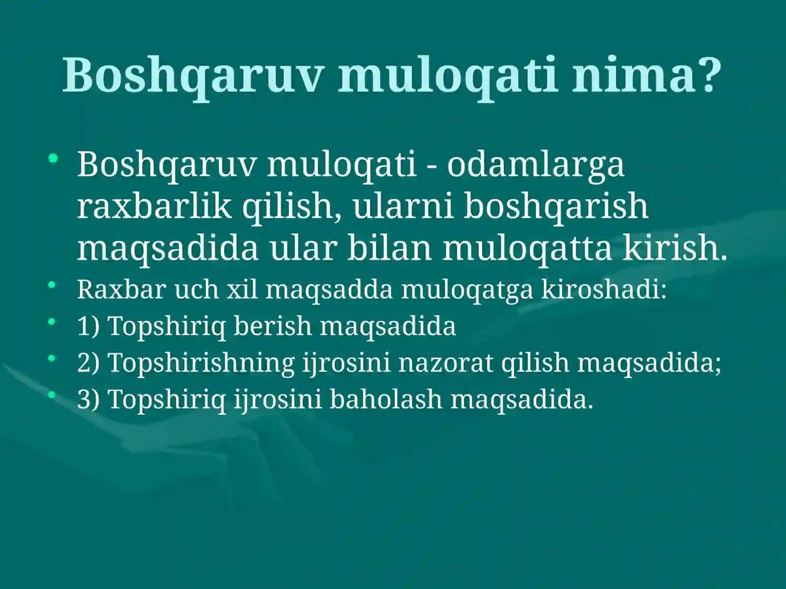 Boshqaruv muloqatining psixologik asoslari 4