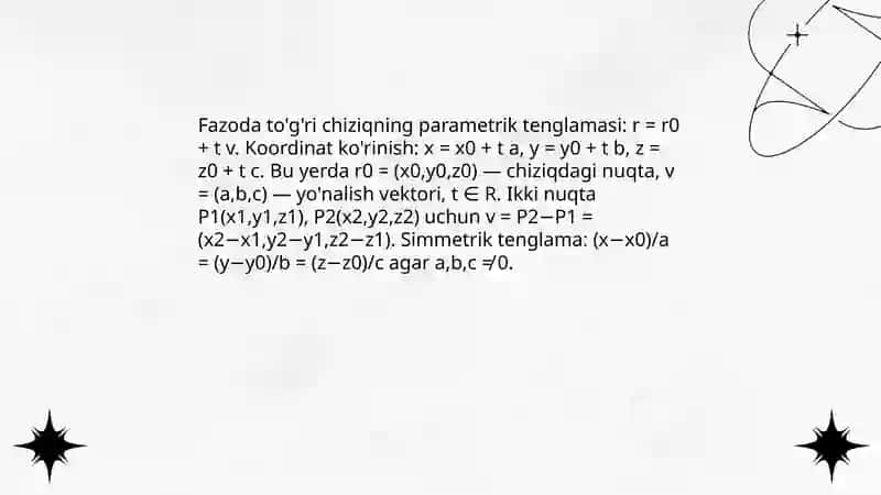 Analitik geometriya 4