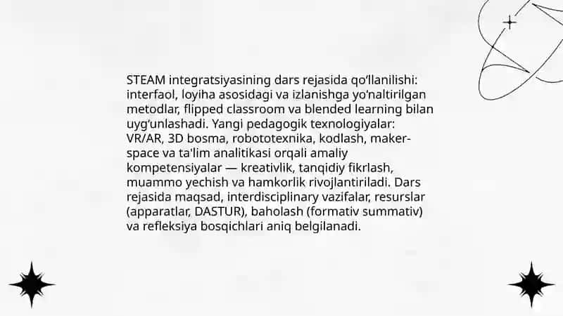 Steam texnologiyasi konsepsiyasining zamonaviy tendensiyalari 4