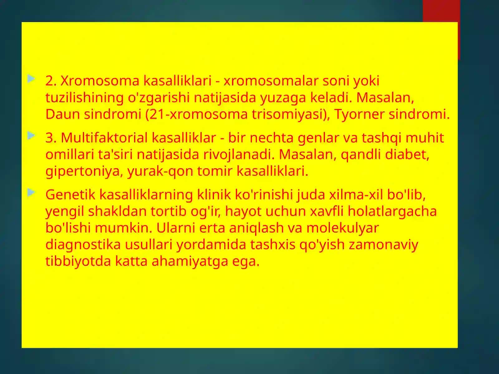 Genetik xestaliklarni molekulyar diagnostikasoslar 4