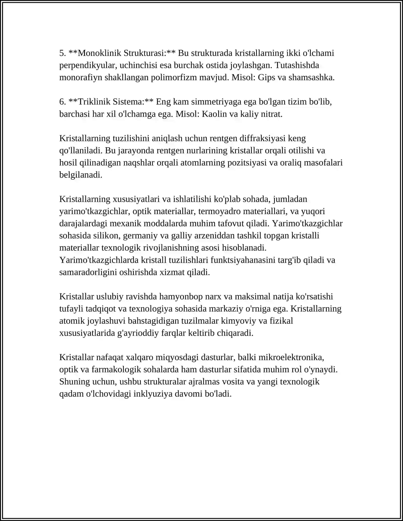 KRISTALLARDAGI FANONLAR TEORIYASI 4