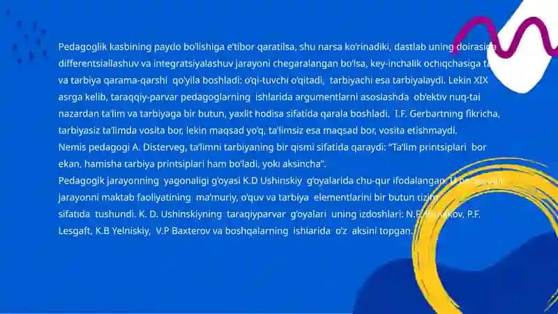 Ta'lim Fanlarini O'qitish Jarayoni Yaxlit Tizim Sifatida 4