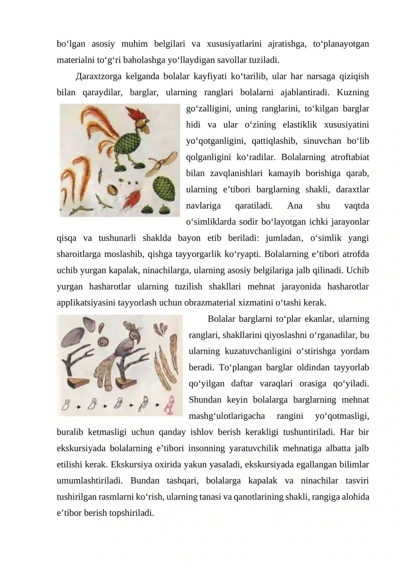 Maktabgacha ta’lim muassasada applikatsiya ishiga o‘rgatishning vazifalari va turlari (6-amaliy mashg‘ulot) 4