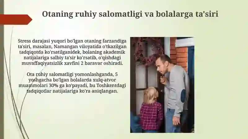 O'gil bola tarbiyasida otaning ro'li 4