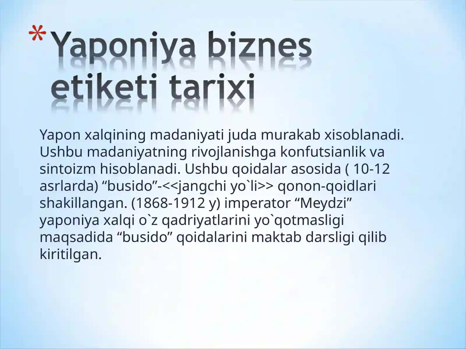 Yaponiyaning biznes madaniyati 4