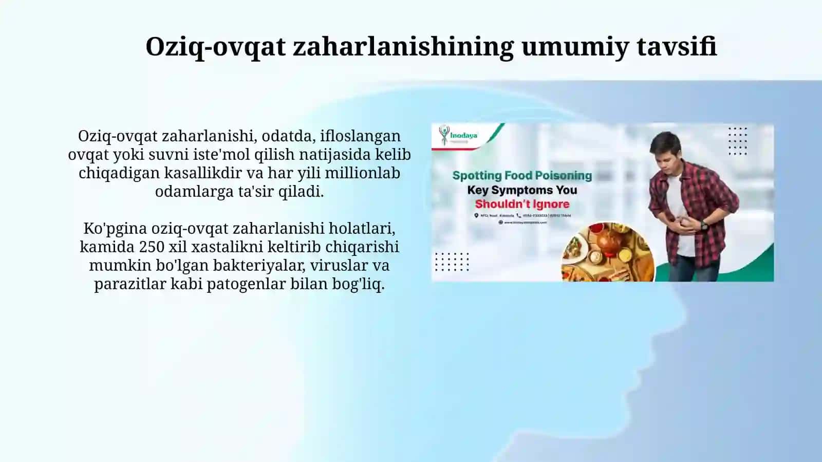 Ovqatdan zaxarlanishni chaqiruvchimikroorganizmlargaxarakteristika 4