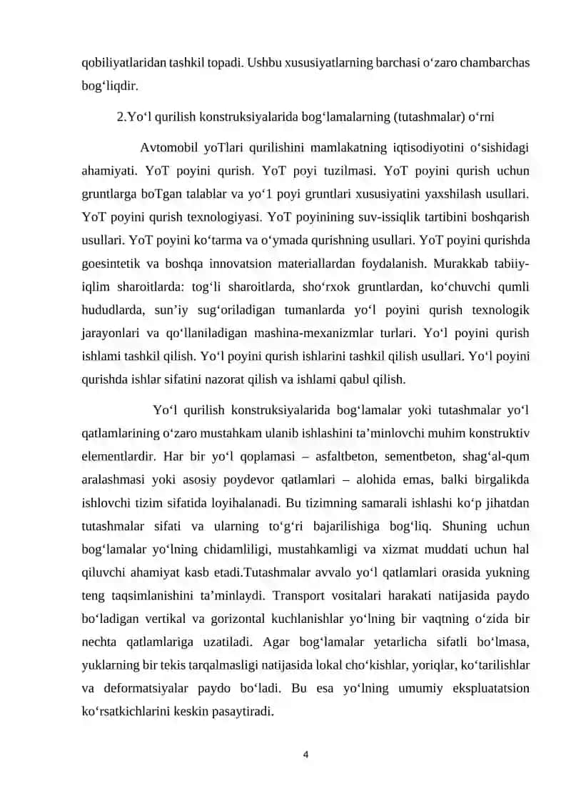 Avtomobil yo‘lari haqida tushuncha 4
