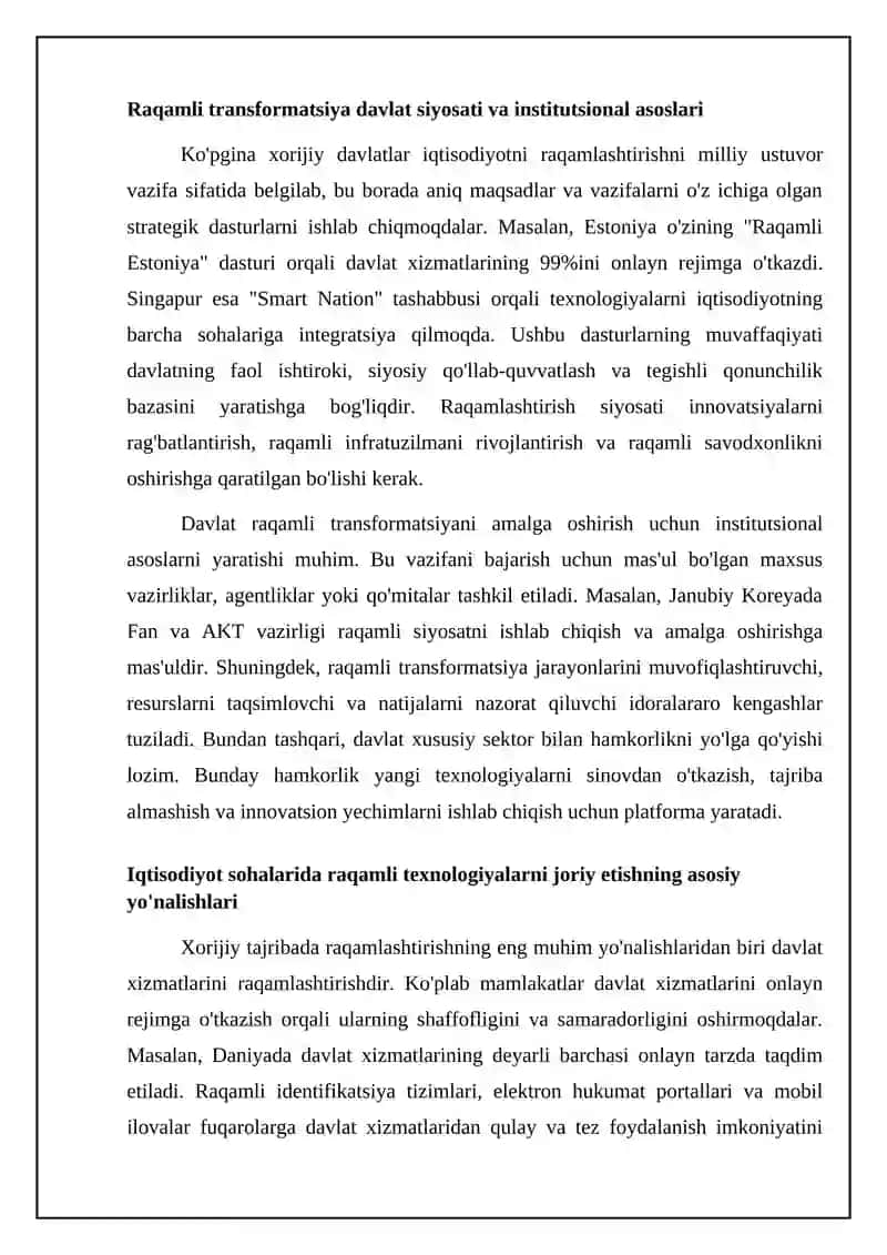 Xorijda iqtisodiyotni raqamlashtirish amaliyoti 4