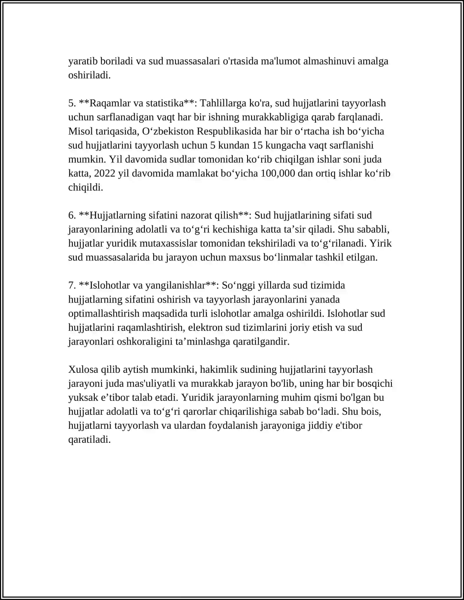 HAKAMLIK SUDINING HAL QILUV QARORLARI BILAN BOGʻLIQ BOʻLGAN ISHLARNI YURITISH 4