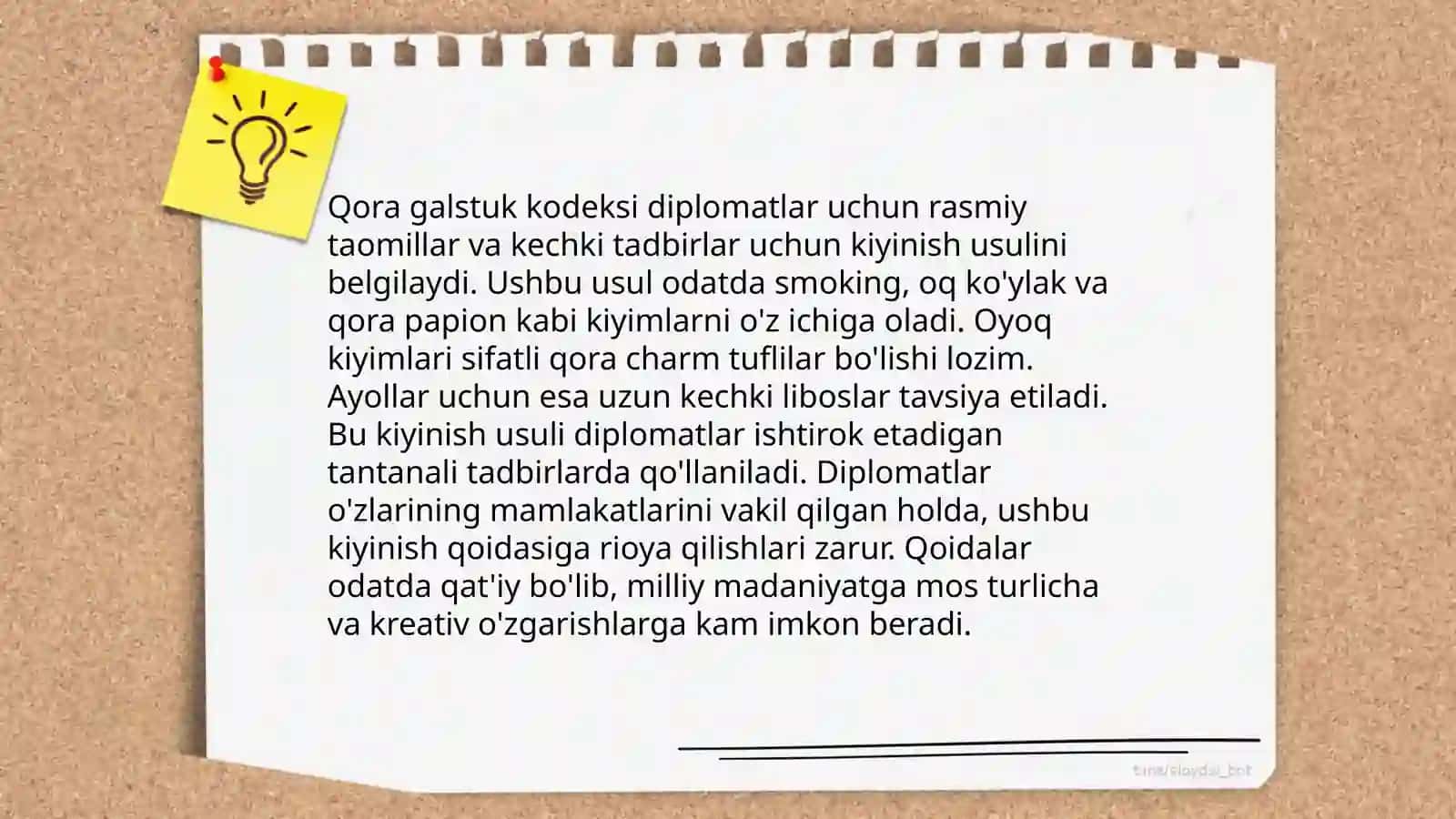 Diplomatik qabullar uchun kiyimlar 4