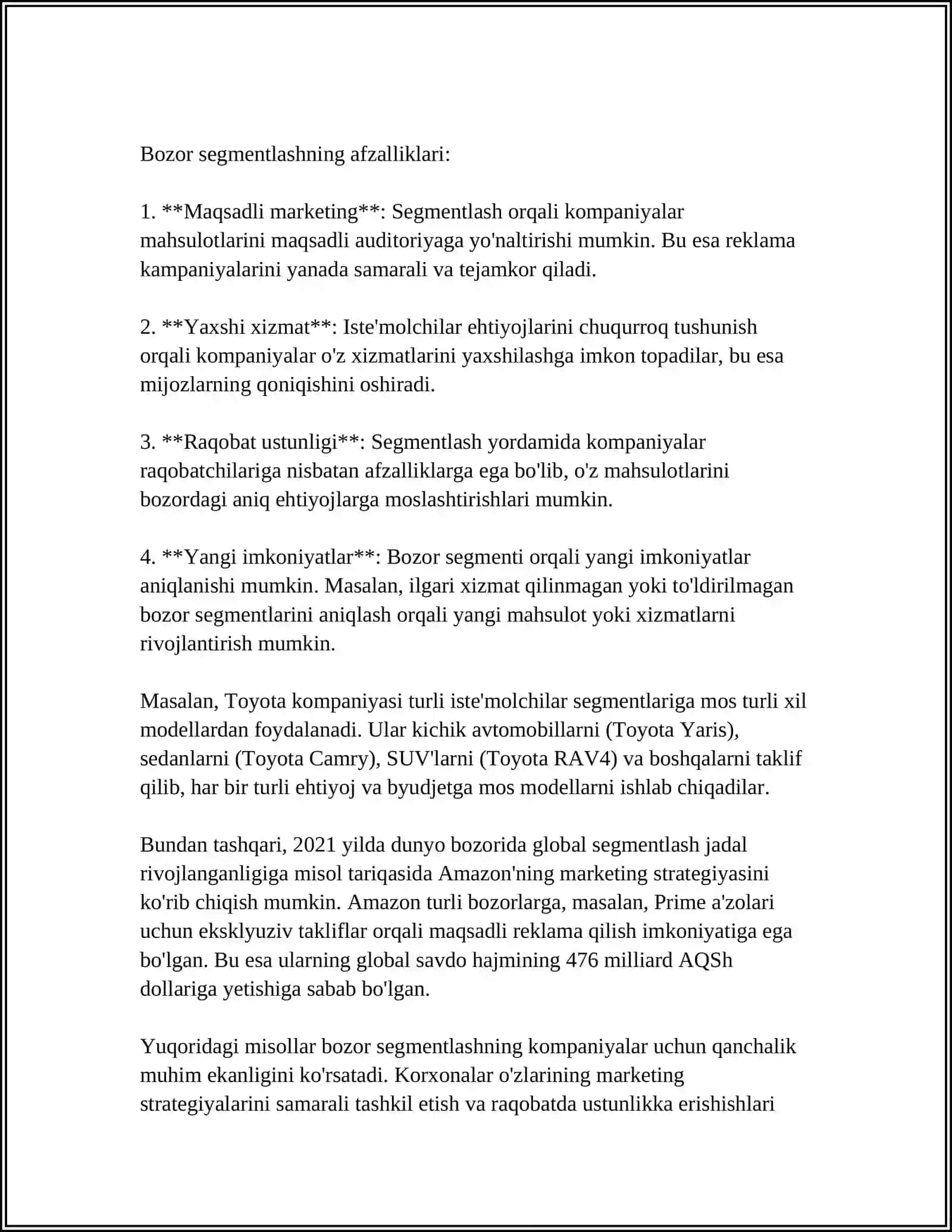 BOZORNI SEGMENTLASH 4