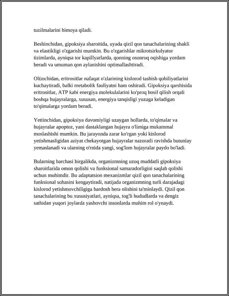 QIZIL QON TANACHALARINING ADAPTIV XUSUSIYATI 4