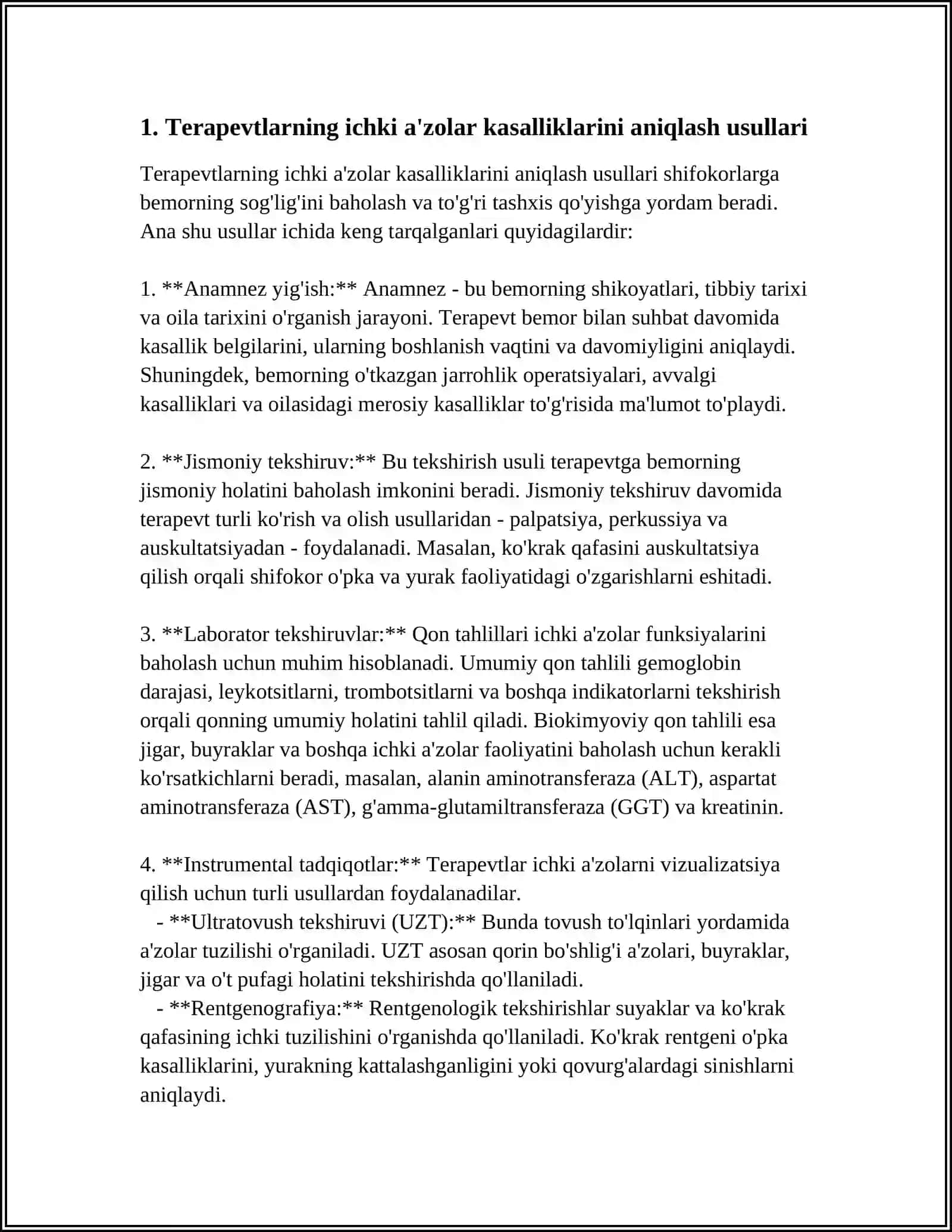 JAROHATLANGANLARDA ICHKI A'ZOLAR KASALLIKLARINI DAVOLASH VA OLDINI OLISHDA TERAPEVTLARNING MAQSAD VA VAZIFALARI 4