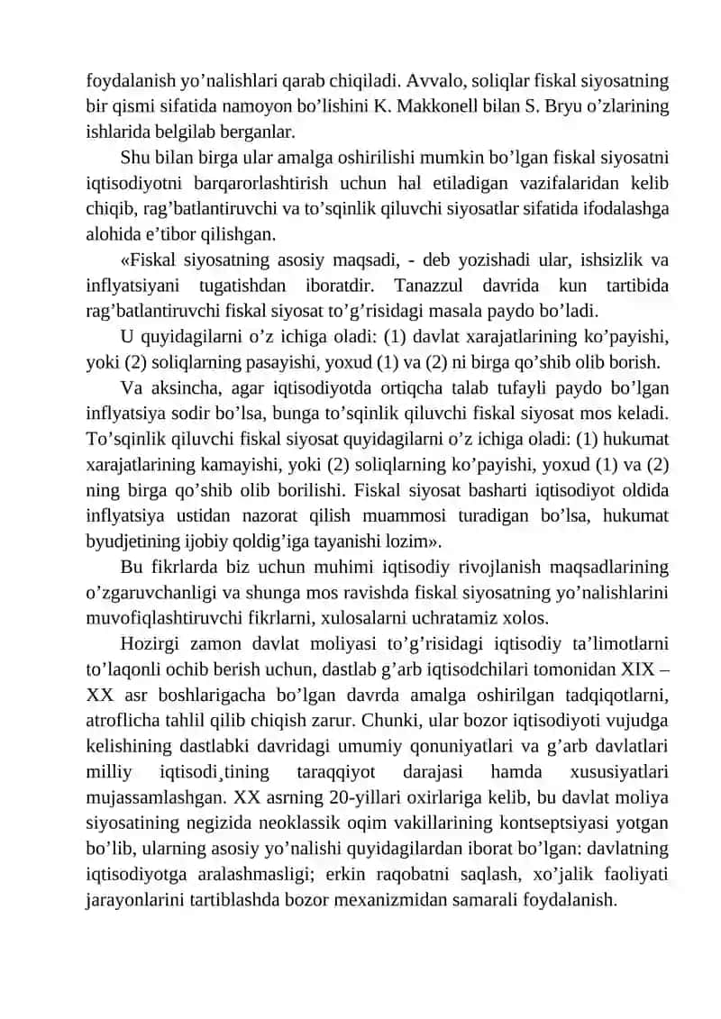 Davlatning fiskal siyosati va monetary siyosat 4