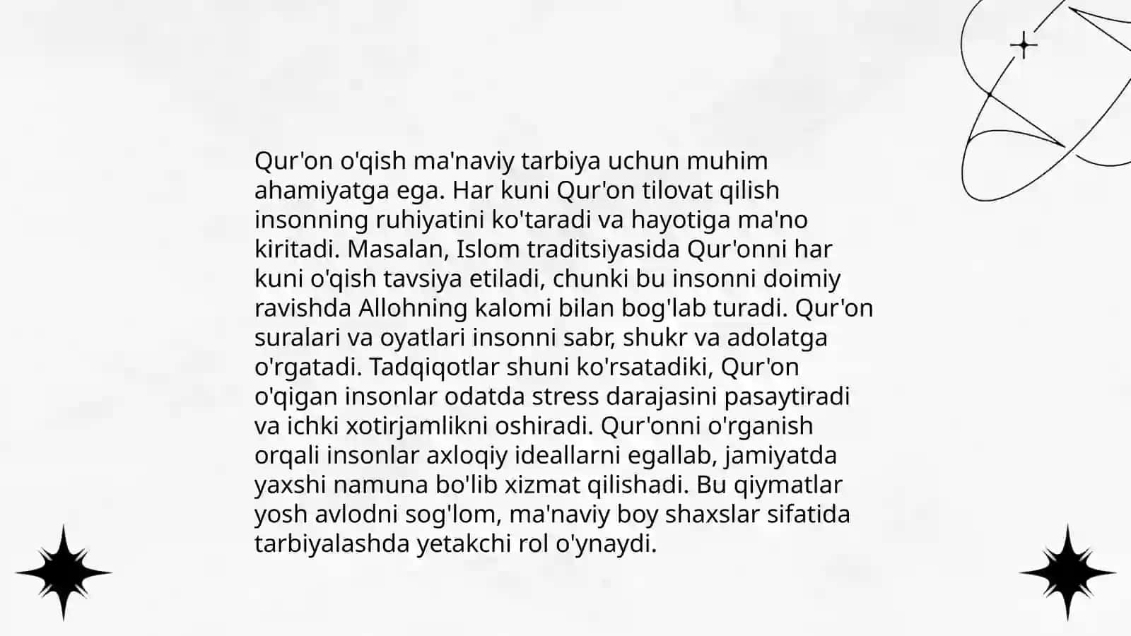 Islom inson ma'naviy madaniyatini tarbiyalash omillari haqida 4