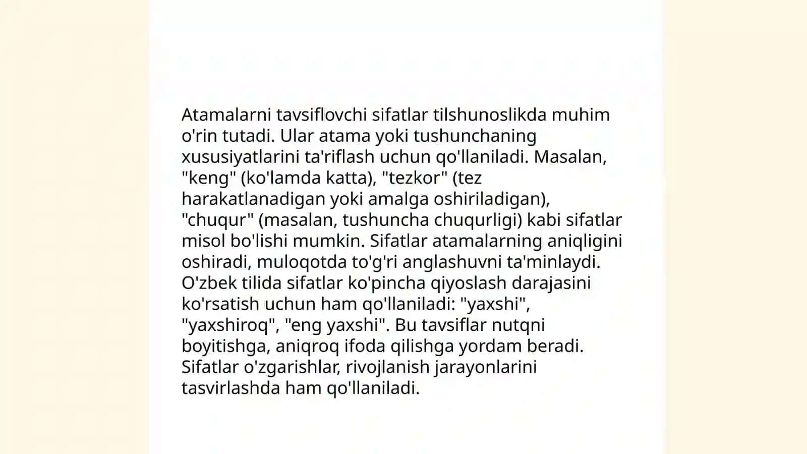 Sifat mavzusida 4