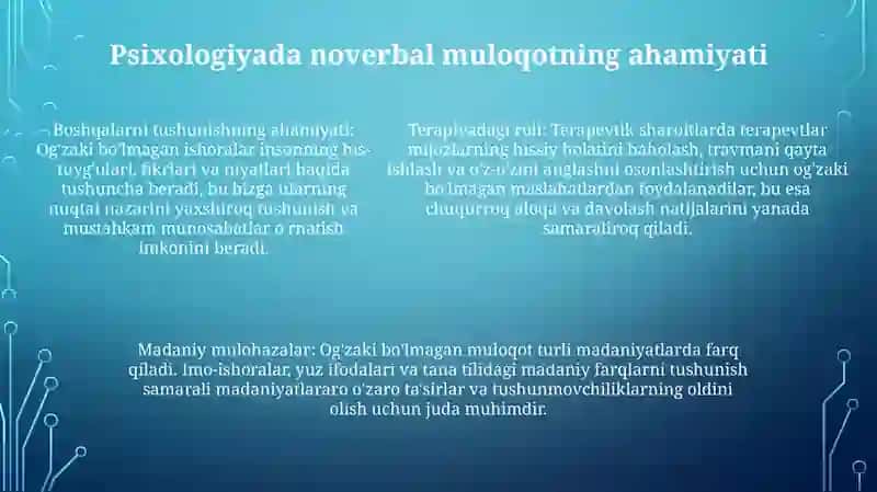 Psixologik Trening Tizimida Noverbal Kommunikatsiya 4