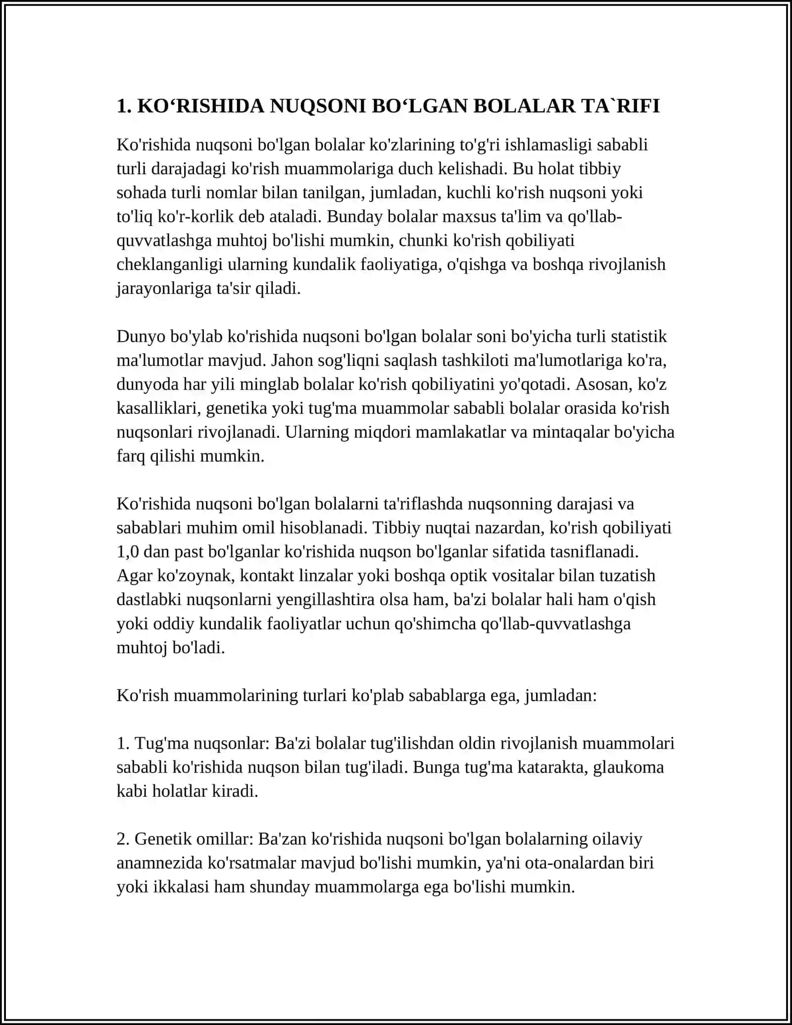 KOʻRISHIDA NUQSONI BOʻLGAN BOLALAR 4
