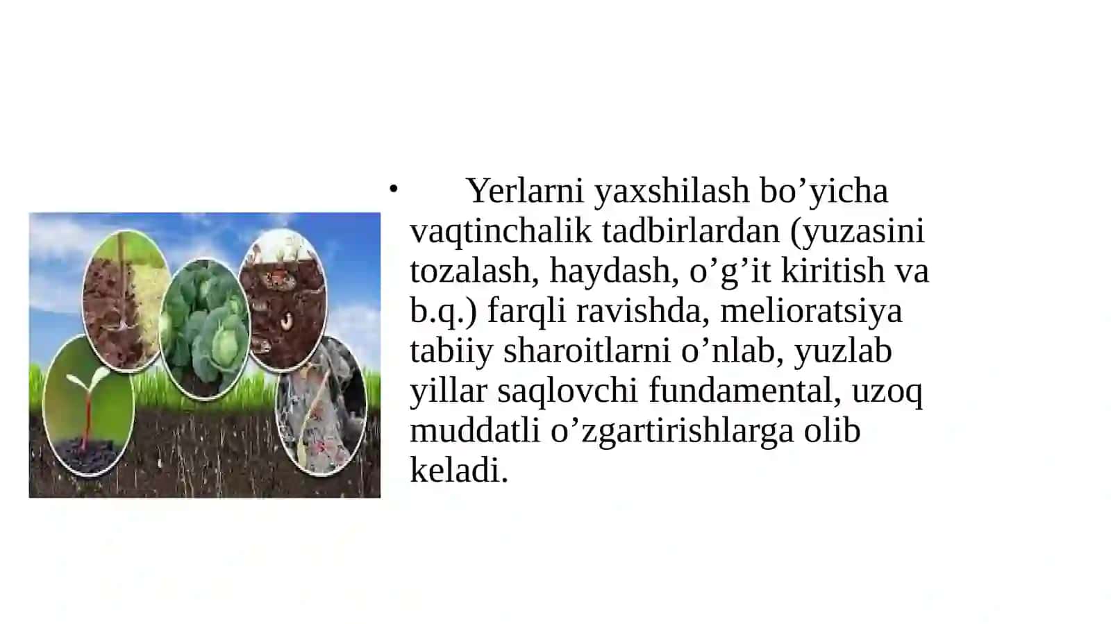 Melioratsiyahaqidaumumiytushunchalarvauninghozirgiahvolihamdarivojlantirishistiqbollari 4
