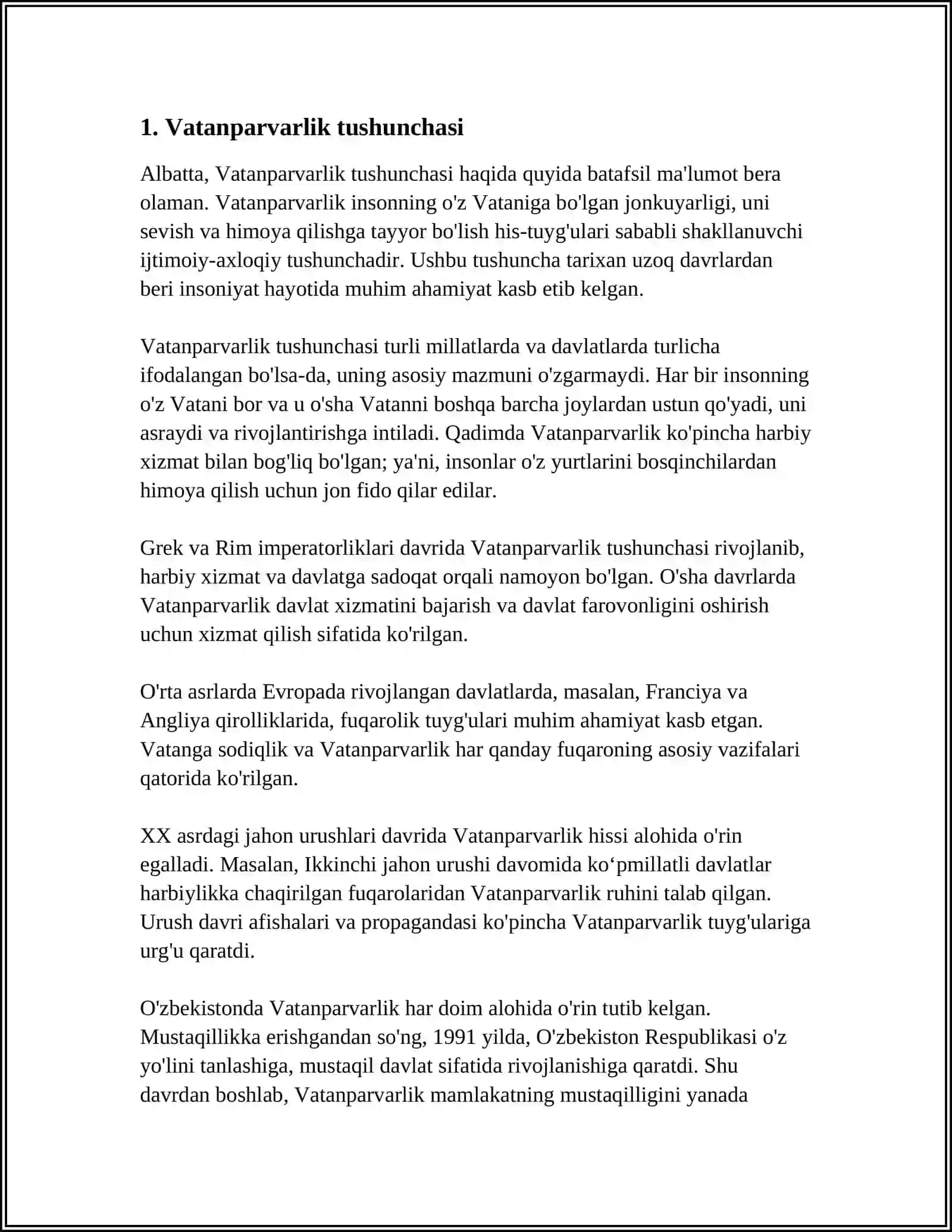 "14 YANVAR VATAN HIMOYACHILARI KUNIGA BAGʻISHLANGAN VATANNI SEVMOQ IYMONDADIR" 4