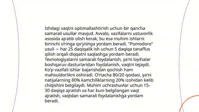 Resurslarni samarali boshqarish usullari 4
