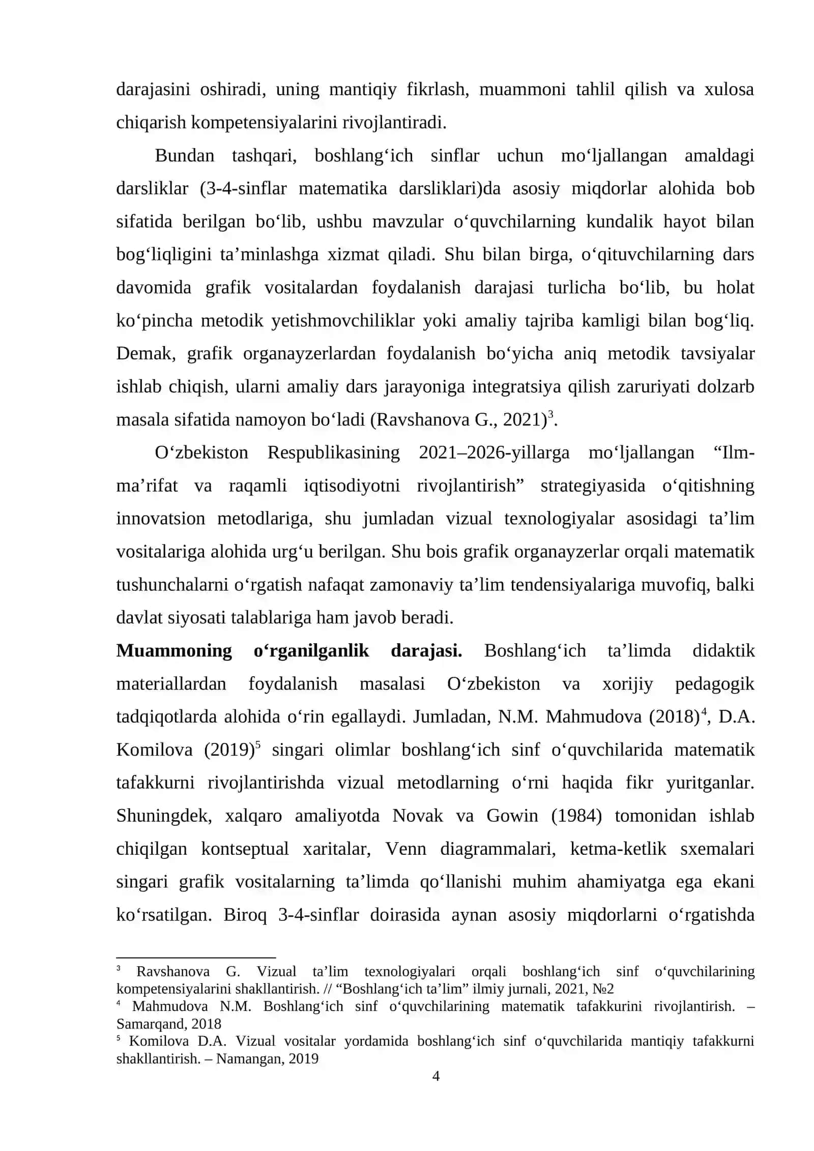 3-4 sinflara asosiy miqdorlarni o‘rgatishda grafik organayzerlardan foydalanish metodikasi 4