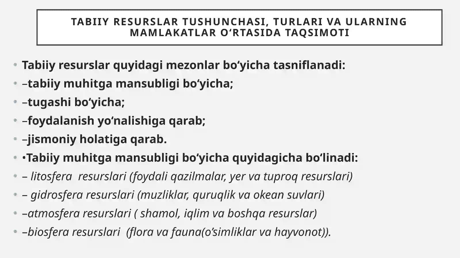 Dunyoning tabiiy resurslari-boyliklari 4