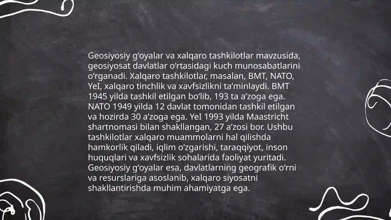 Xalqaro tashkilotlarning oʻrni 4