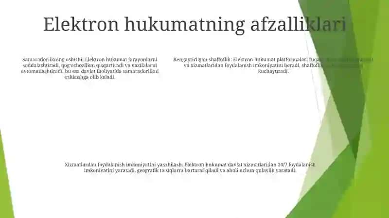 Elektron Hukumat Loyihalarini Amalga Oshirish 4