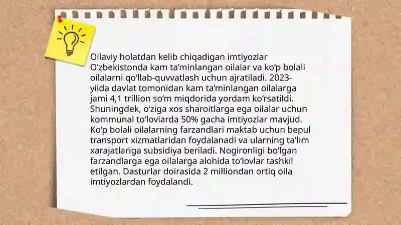 Jismoniy shaxslardan olinadigan daromad solig'i bo'yicha taqdim etilgan soliq imtiyozlari 4