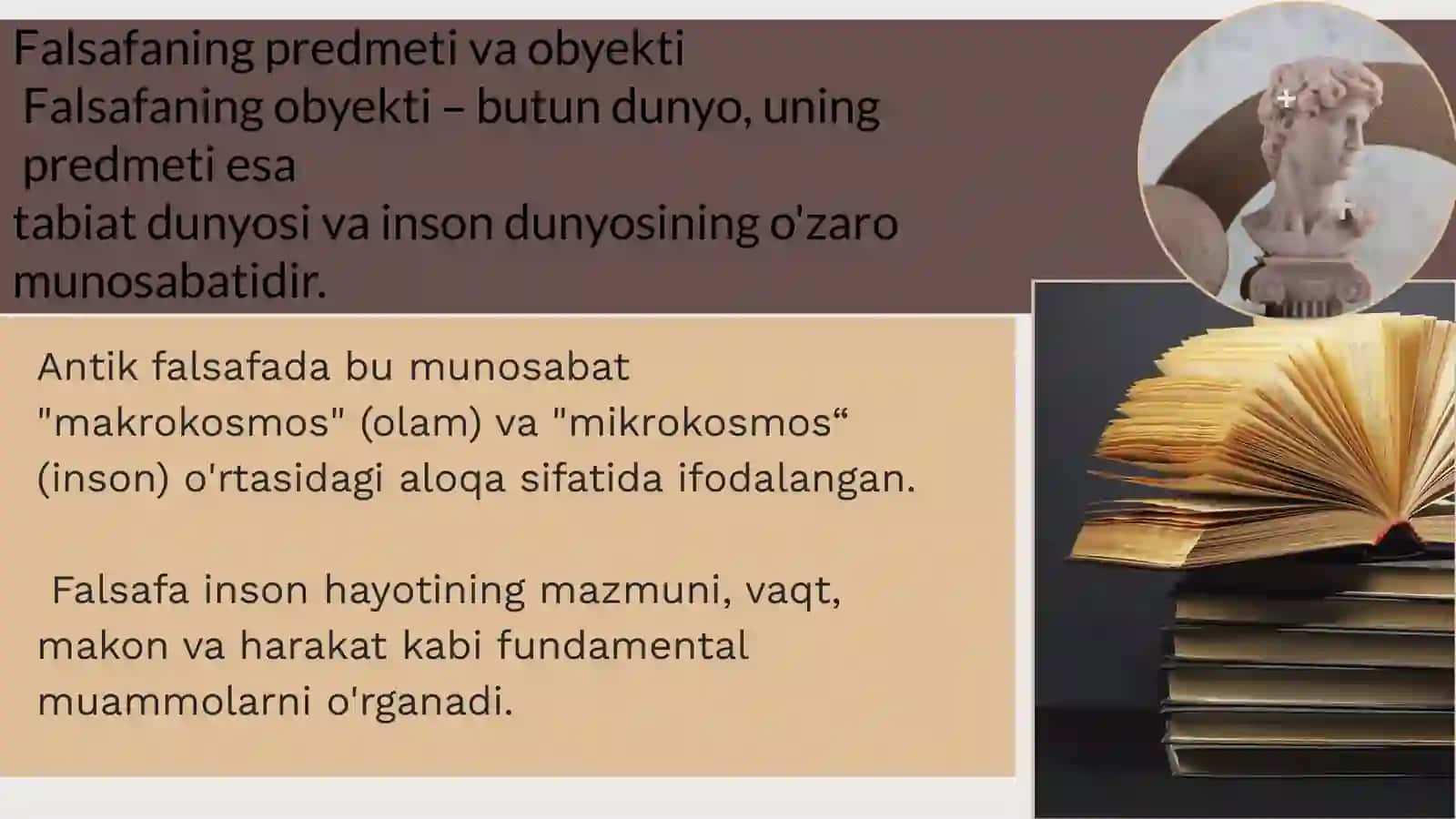 Falsafaning mohiyatiga oid Sharq va G'arb mutafakkirlari ta'riflarini tasniflash 4