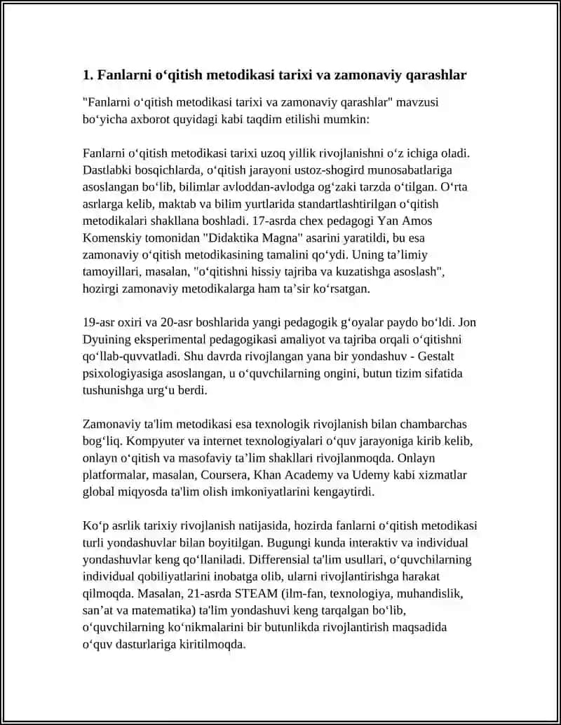 Mustaqil O‘zlashtirish, Nazariy Manbalar Asosida Ma’ruza Tayyorlash, Multimediya Taqdimot Yaratish 4