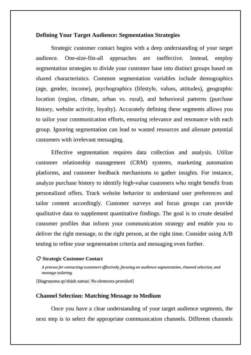 Strategic Customer Contact 4