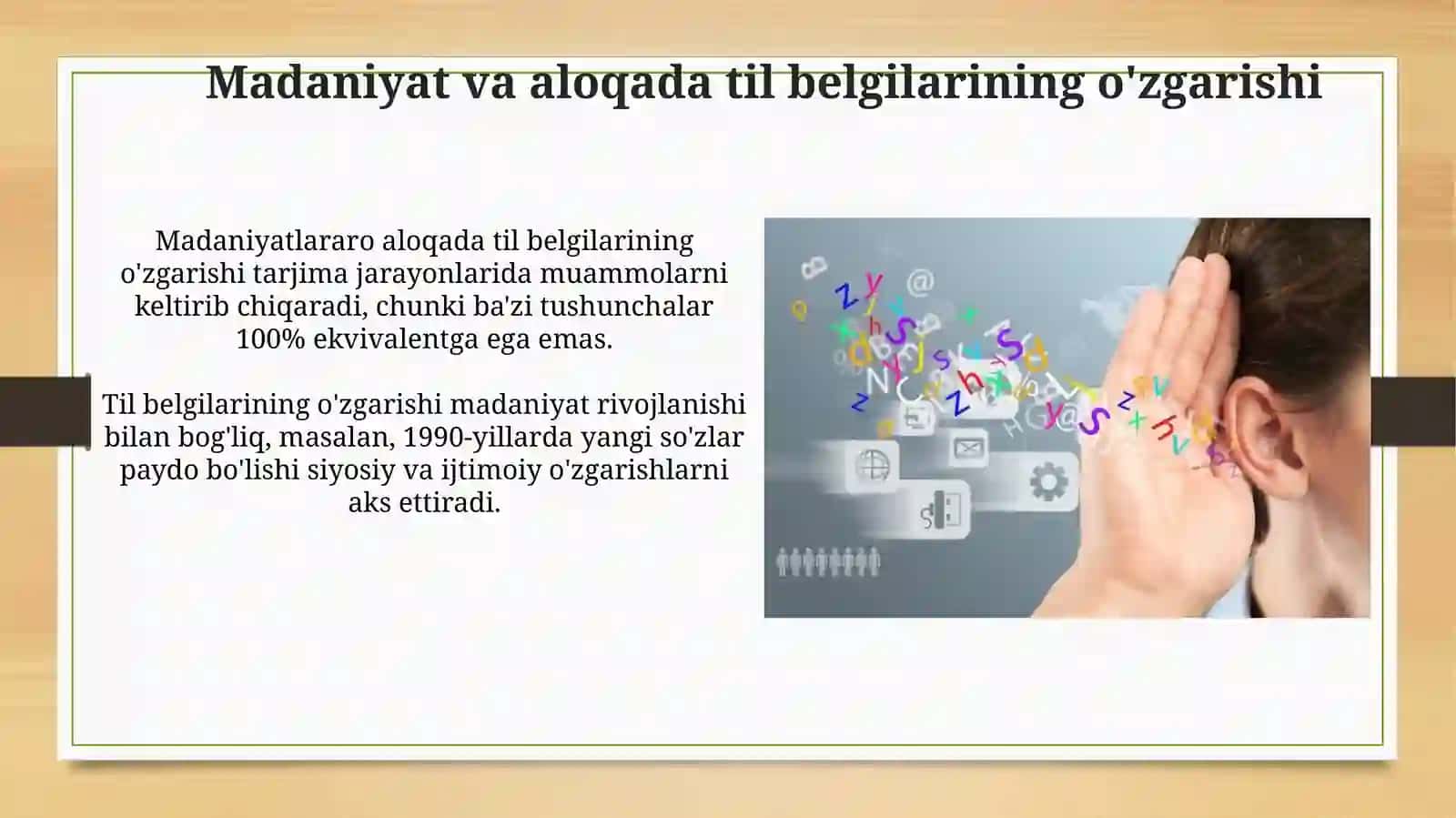 Kommunikatsiyada til vositasining belgilari 4
