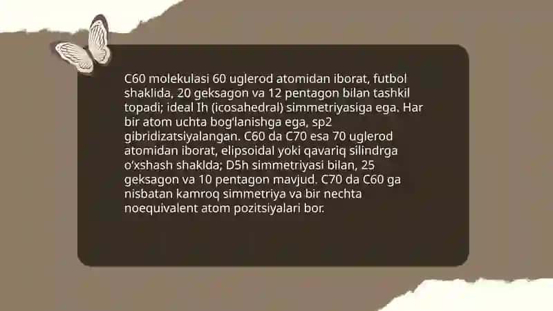 Fullerenlar, fulleridlar va ularning xossalari 4