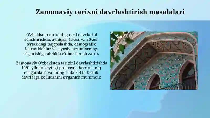Ozbekiston tarihini davirlashtirish masalalari 4