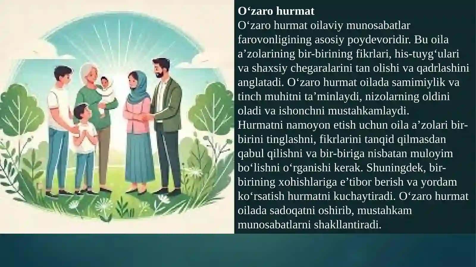 Oilaviy munosabatlar farovonligiga ta’sir etuvchi omillar 4