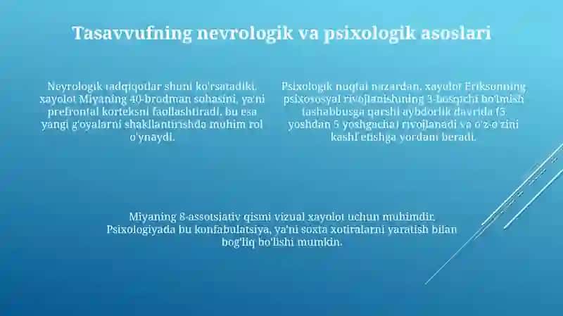 Tasavvufning Afzalliklari, Rivojlantirish va Uyg'unligi 4