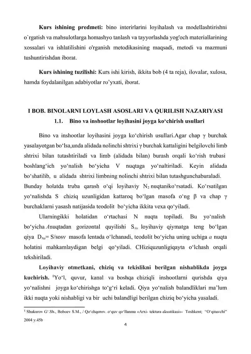 BINO INTERIRLARINI LOYIHALASH VA MODELLASHTIRISHNI O`RGANISH 4