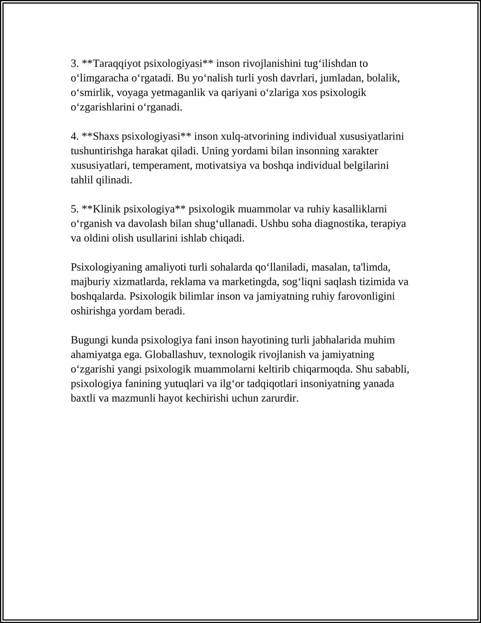 PSIXOLOGIYA FANINING MAQSADI VA VAZIFALARI 4