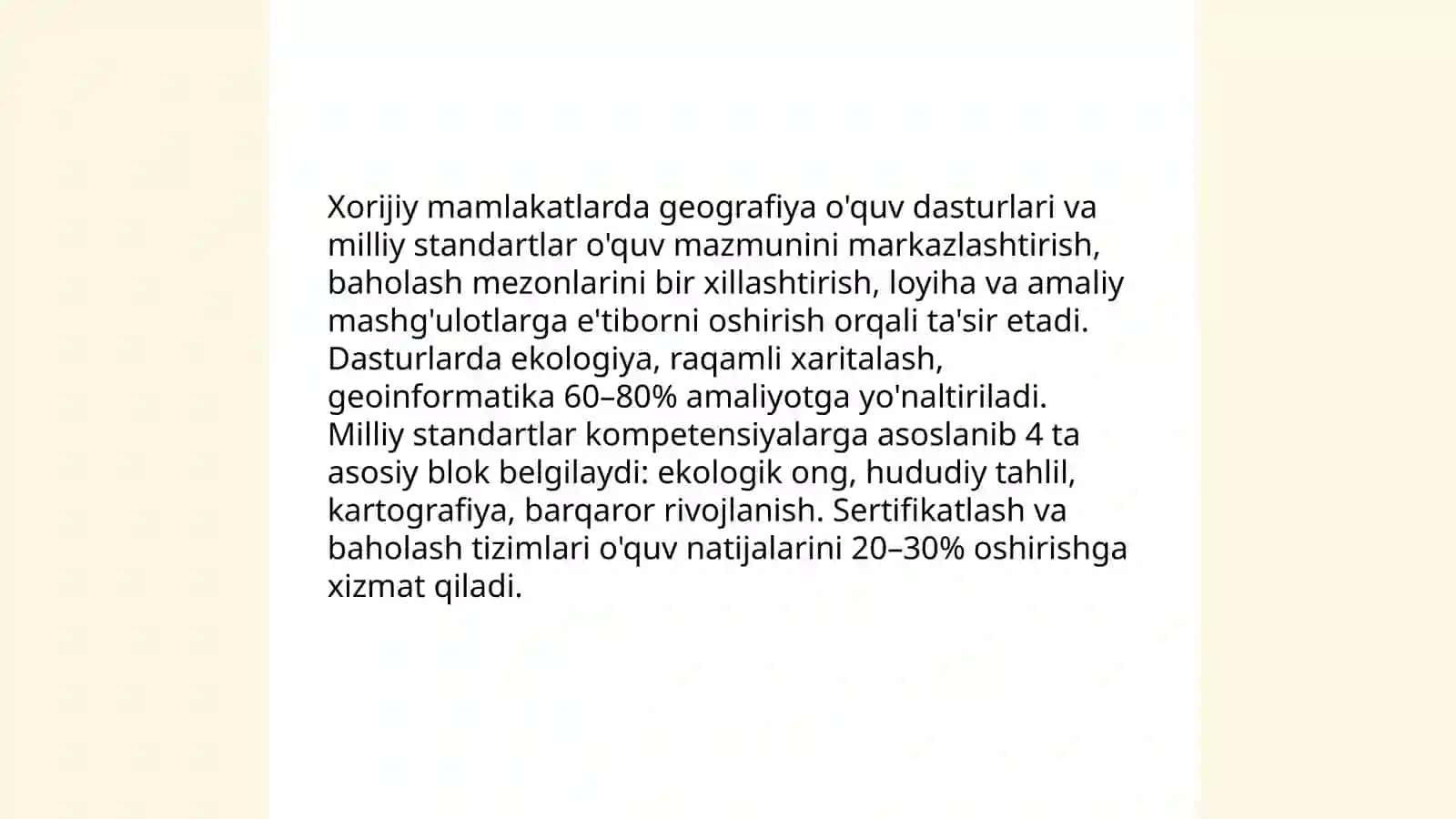 Geografiya talimi Xorijiy mamlakatlarda 4