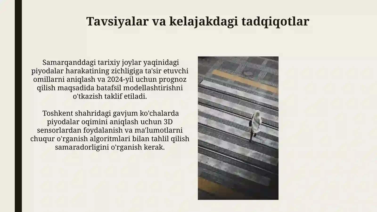 Piyodalar Oqimimiqdorinianiqlash 4