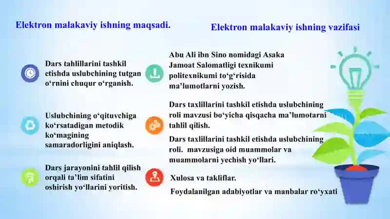 Mavzu  “Dars taxlilarini tashkil etishda uslubchining roli. ” 4