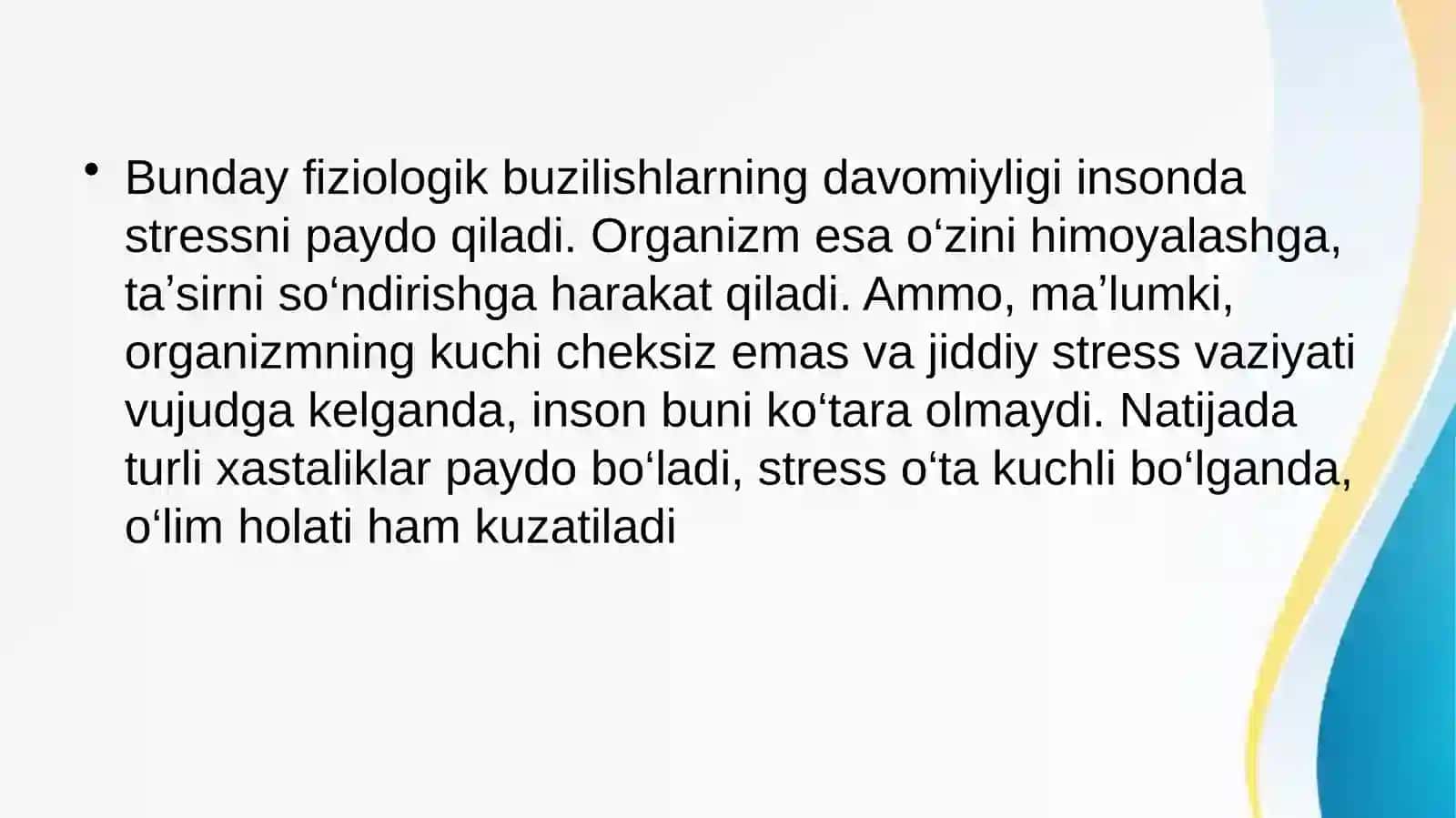 Stress nima va uning turlari 4