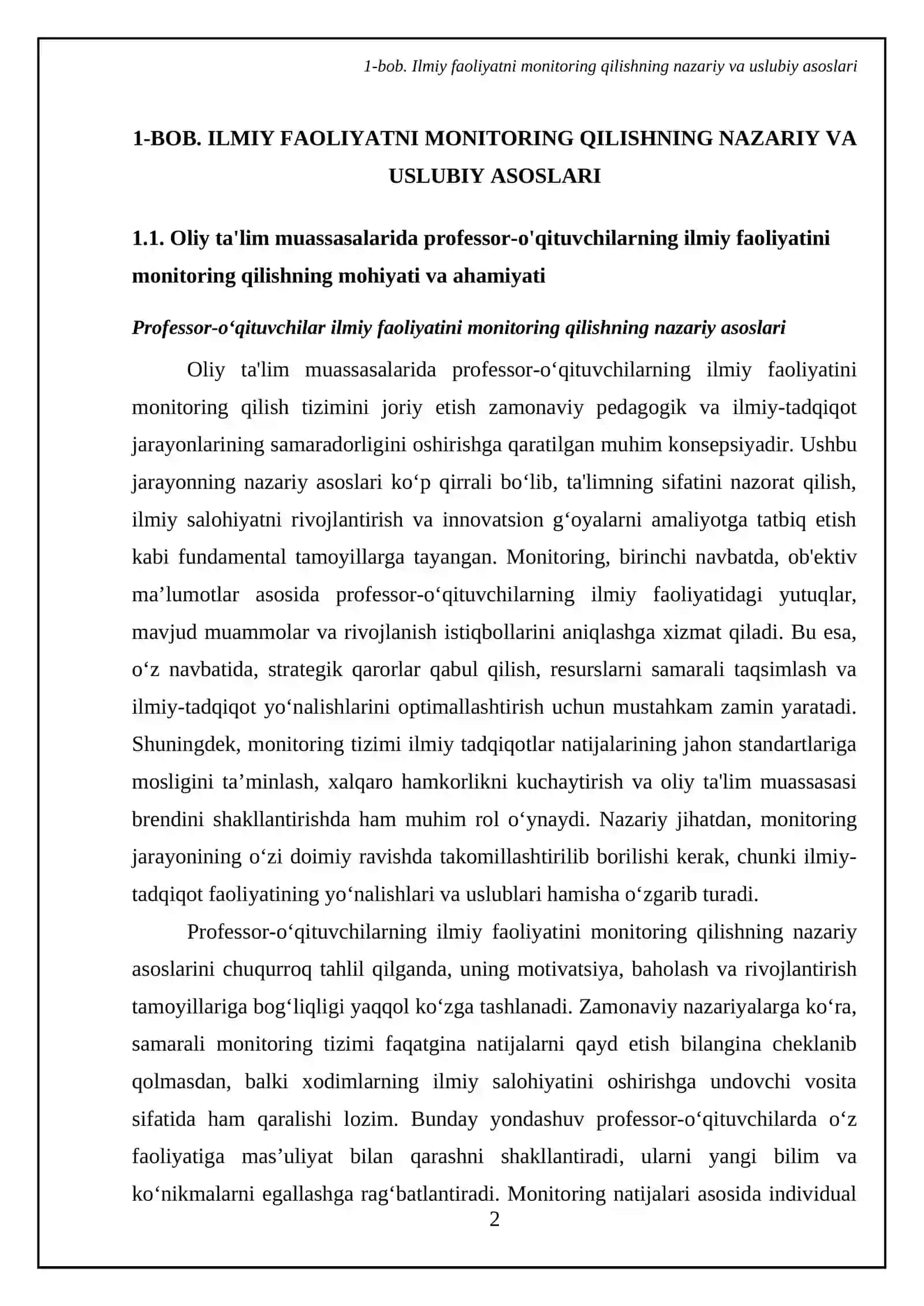 OTM kafedrasi professor-oʻqtuvchilarning ilmiy faoliyatini monitoring qilish tizimi 4